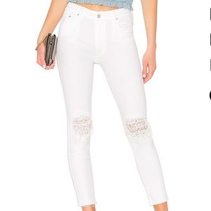 Mother Looker Ankle Frayed